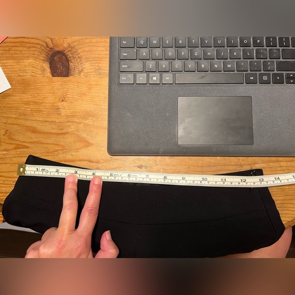 Women’s black dress short, high waist - Picture 5 of 5